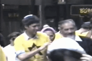 RARE  Rabbi Meir Kahane marches with Kach in Israel Day Parade, NY 1989 01:03:31
